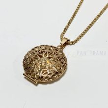 Nemesacél Aranyozott Nyaklánc fénykép, vagy aromatartó medállal - Kozett 50