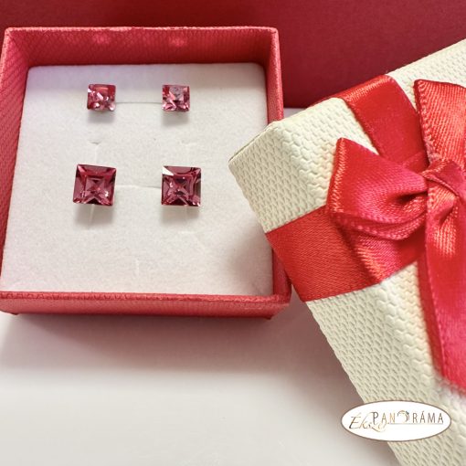 Páratlan Páros Eredeti kristályos, beszúrós, stiftes fülbevaló  -  Clara rose