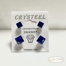 Páratlan Páros Eredeti kristályos, beszúrós, stiftes fülbevaló  -  Clara Majestic blue