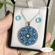 Swanis® kristály nemesacél szett - Crysteel Folklor blue