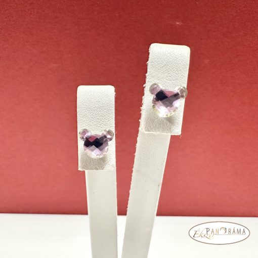 Swanis® eredeti kristályos fülbevaló Mickey VL lila