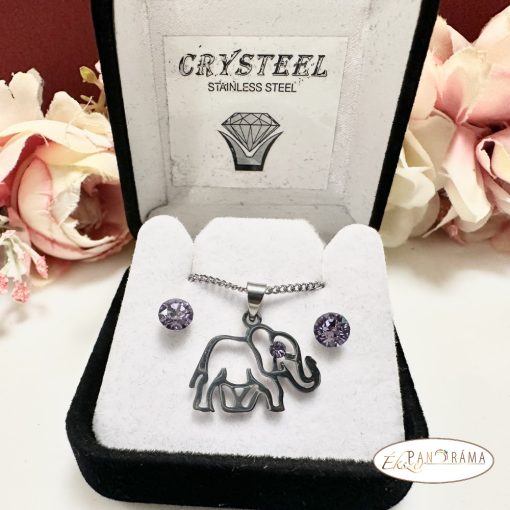 Swanis® eredeti kristályos szett - Elehant violet