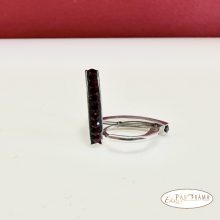 Swanis® eredeti kristályos, francia kapcsos fülbevaló - Delhi siam-black epoxy