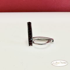   Swanis® eredeti kristályos, francia kapcsos fülbevaló - Delhi siam-black epoxy