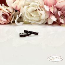 Swanis® eredeti kristályos, francia kapcsos fülbevaló - Delhi siam-black epoxy