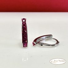 Swanis® eredeti kristályos, francia kapcsos fülbevaló - Delhi Fuchsia epoxy