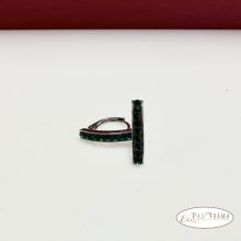 Swanis® eredeti kristályos, francia kapcsos fülbevaló - Delhi Green epoxy