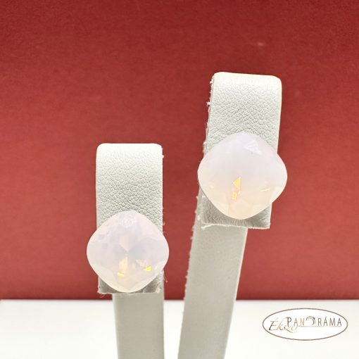 Swanis® párna kristállyal készült fülbevaló- rose opál 12 mm