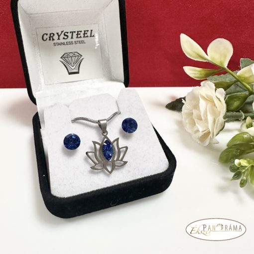Swanis® eredeti kristályos szett - Lótusz 16 Blue