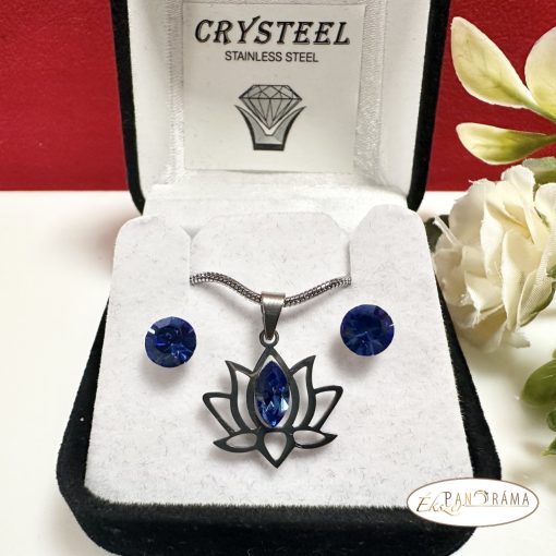 Swanis® eredeti kristályos szett - Lótusz 16 Blue