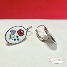 Eredeti Swanis® kristályos szett- Kalocsai francia kapcsos szett