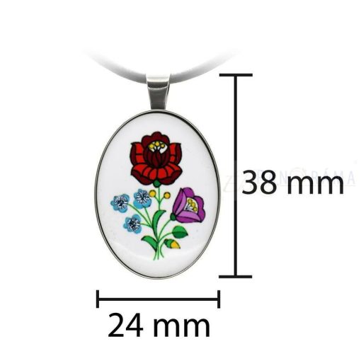 Eredeti Swanis® kristályos szett- Kalocsai francia kapcsos szett