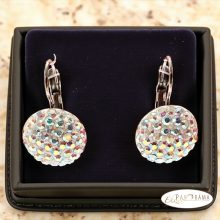 Eredeti Swanis® kristályos, francia kapcsos fülbevaló- AB mix