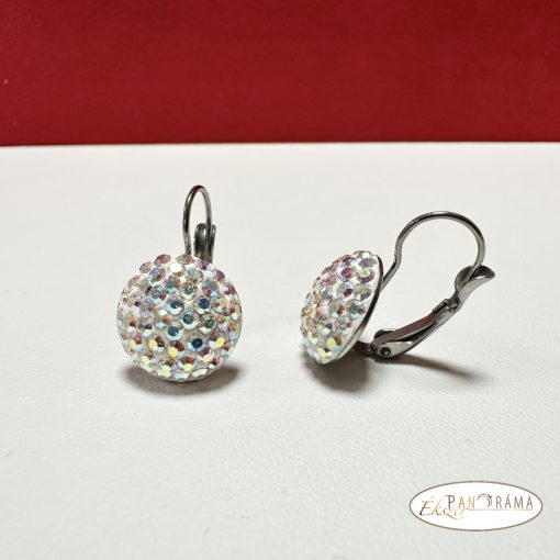 Eredeti Swanis® kristályos, francia kapcsos fülbevaló- AB mix