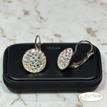 Eredeti Swanis® kristályos, francia kapcsos fülbevaló- AB mix
