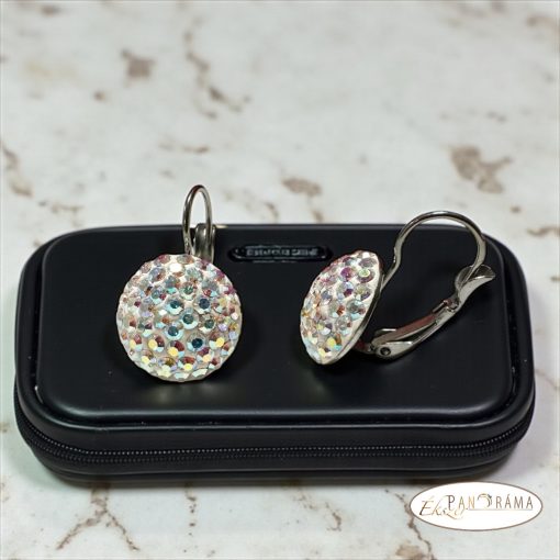 Eredeti Swanis® kristályos, francia kapcsos fülbevaló- AB mix