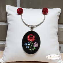 Swanis® kristály szett - Crysteel Kalocsai fekete