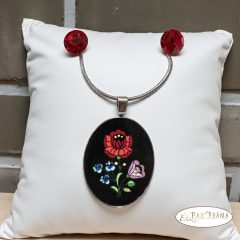 Swanis® kristály szett - Crysteel Kalocsai fekete