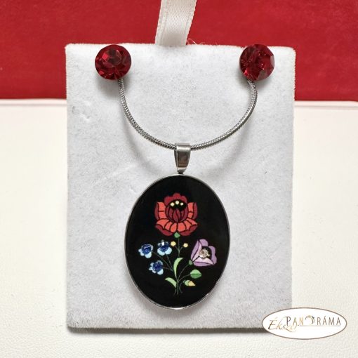 Swanis® kristály szett - Crysteel Kalocsai fekete