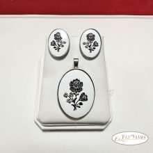 Eredeti Swanis® kristályos szett- Kalocsai szett fekete