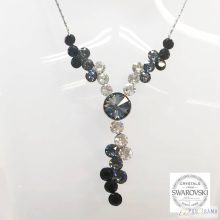 Swanis® kristályos Crysteel nyakék -3 Berry - Type 1  with  Black mix