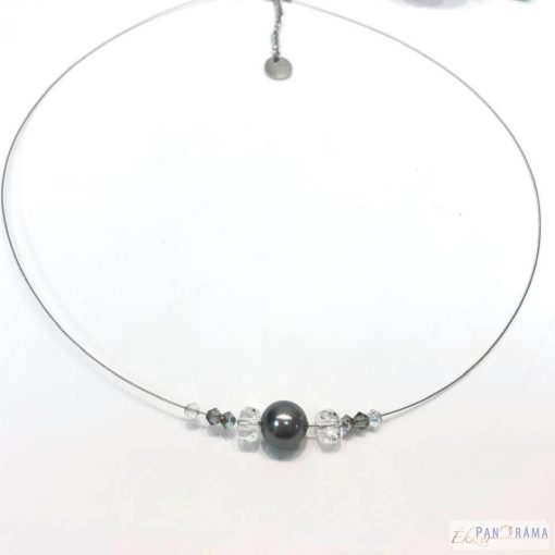 Berns® kristállyal készült nyaklánc- Minea Gray