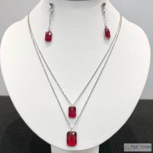 Berns® kristályos  nyaklánc medállal és fülbevaló szettben - Loretta 