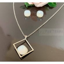 Swanis® kristályos Crysteel  nyaklánc  és fülbevaló szettben - Opal 