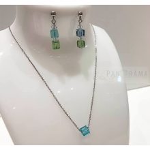 Berns® kocka alakú kristályos  nyaklánc  - Liliana