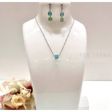 Berns® kocka alakú kristályos  nyaklánc  - Liliana