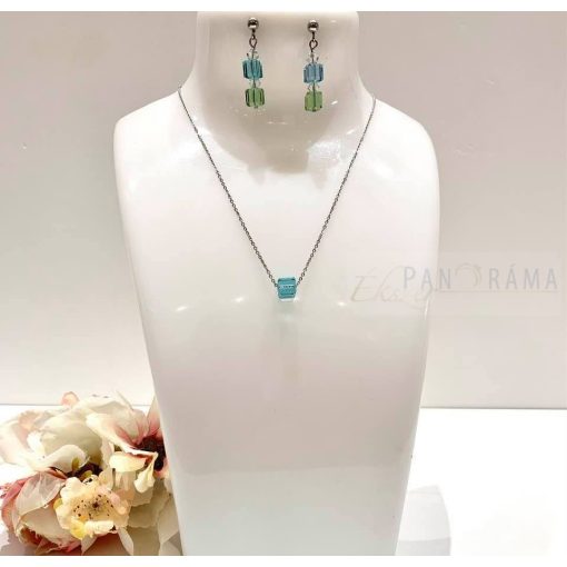 Berns® kocka alakú kristályos  nyaklánc  - Liliana