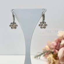 SWANIS® kristállyal készült francia kapcsos fülbevaló- Flower 9 Crystal