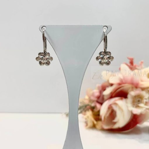 SWANIS® kristállyal készült francia kapcsos fülbevaló- Flower 9 Crystal