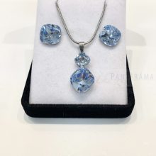 Swanis® kristályos szett- light sapphire