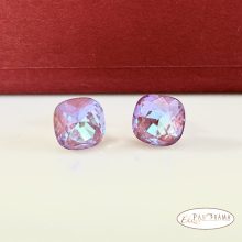 Swanis® párna kristállyal készült beszúrós fülbevaló -  light rose MI 8