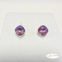 Swanis® párna kristállyal készült beszúrós fülbevaló -  light rose MI 8