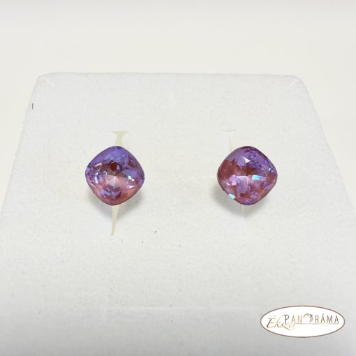 Swanis® párna kristállyal készült beszúrós fülbevaló -  light rose MI 8