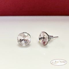   Swanis® párna kristállyal készült  beszúrós fülbevaló -  light rose 8