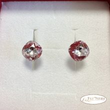 Swanis® párna kristállyal készült  beszúrós fülbevaló -  light rose 8