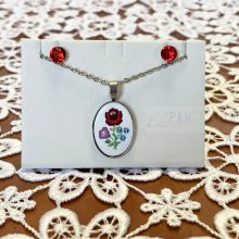 Swanis® kristályos kalocsai szett - Folklór S