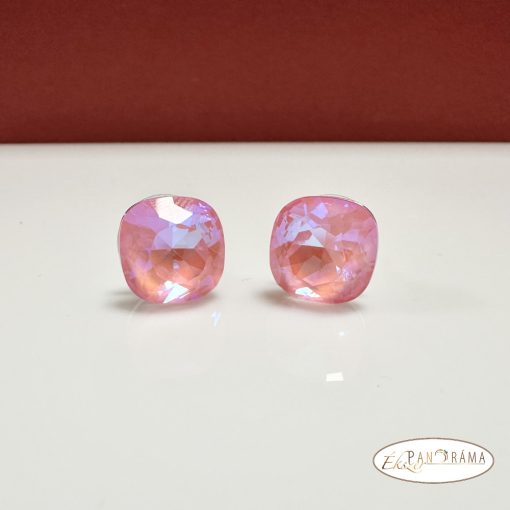 Swanis® párna kristállyal készült fülbevaló- Light rose MI opál 12 mm