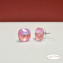 Swanis® párna kristállyal készült fülbevaló- Light rose MI opál 8 mm