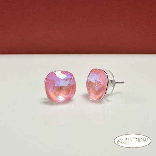 Swanis® párna kristállyal készült fülbevaló- Light rose MI opál 8 mm
