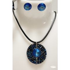 Swanis®  kristályos szett - Rocks Light Blue DeLite