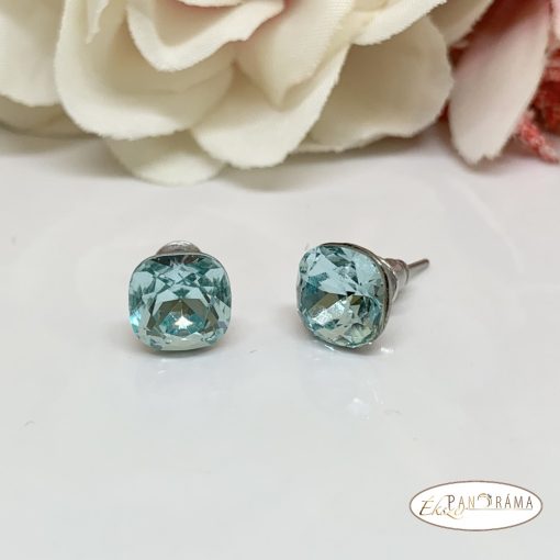 Swanis® párna kristállyal készült beszúrós fülbevaló -   light turquoise 8