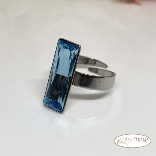Swanis® kristályos  gyűrű -  Crysteel  Donna- blue