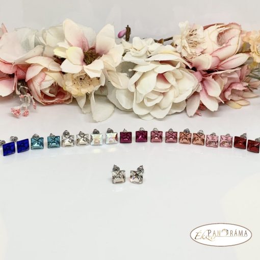 Swanis®  kristállyal készült fülbevaló- Crystal Fuchsia