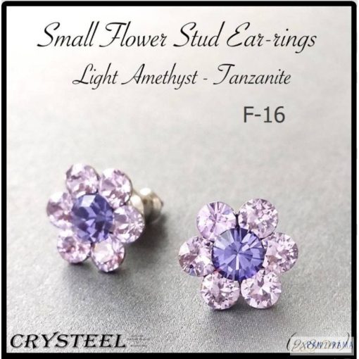 Swanis® elements Small Flower - Crystal siam-crystal