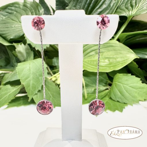 Swanis®eredeti kristályos, beszúrós, lógós fülbevaló - Eden Rose