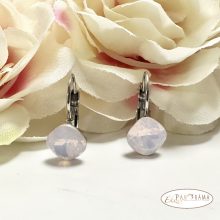 Antiallergén, Swanis® párna kristályos francia kapcsos fülbevaló - Lili Rose water opal 10